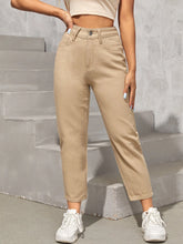 PETITE High Waist Slant Pocket Mom Jeans